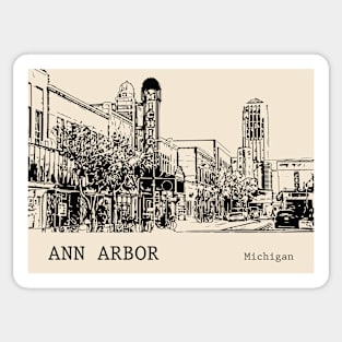 Ann Arbor Michigan Sticker